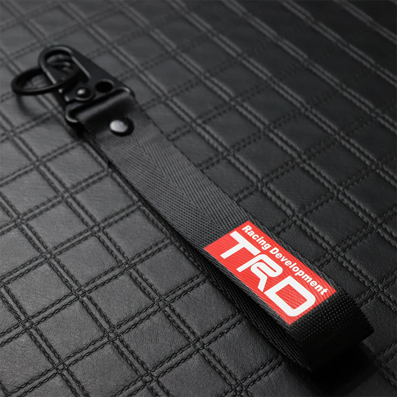 Toyota TRD Black Keychain with Metal Key Ring - Image 2