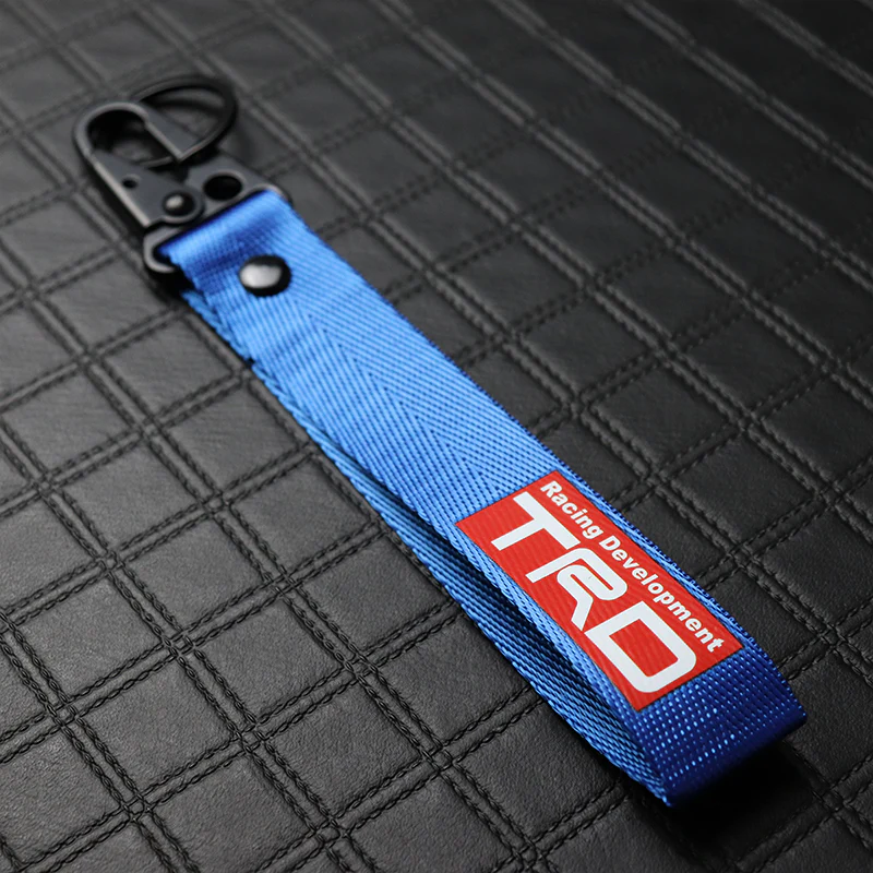 Toyota TRD Blue Keychain with Metal Key Ring - Image 2