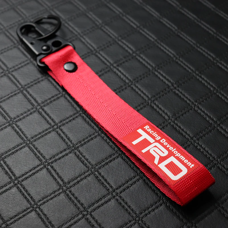 Toyota TRD Red Keychain with Metal Key Ring - Image 2