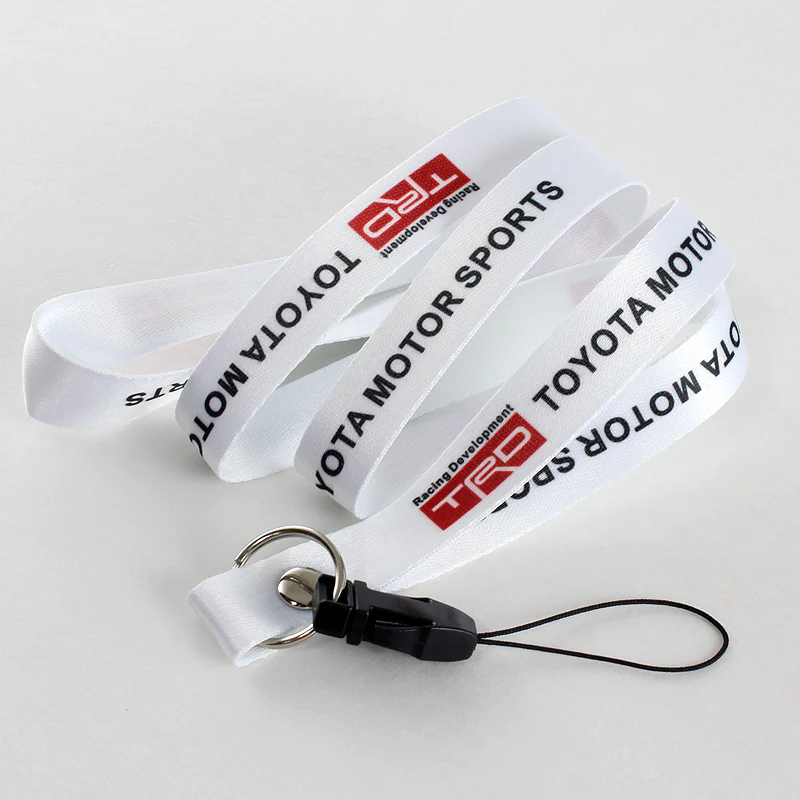 JDM TRD Racing Set Carbon Fiber Look Embroidery Seat Belt Cover Shoulder Pads 2pcs with TRD Keychain - Image 2