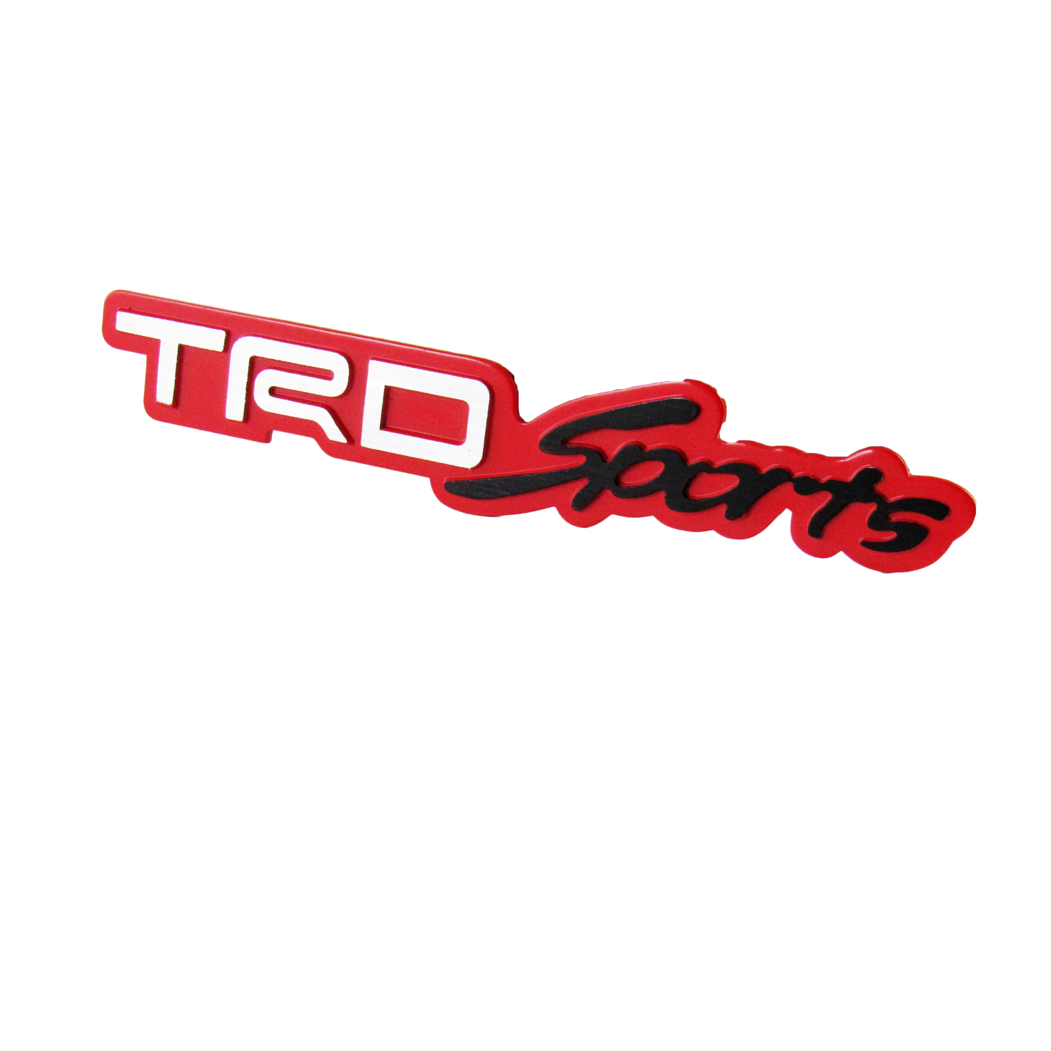 Toyota TRD Sports 3D Red Aluminum Emblem Decal (18CM) - Image 5
