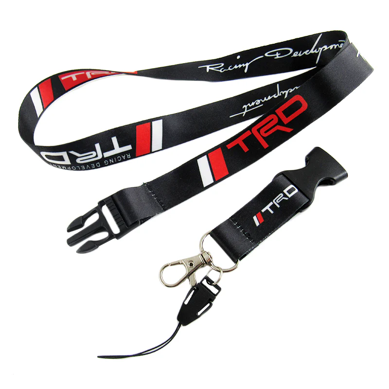 JDM TRD Sports Racing Carbon Fiber Look Embroidery Seat Belt Cover Shoulder Pads 2pcs with TRD Keychain - Image 2