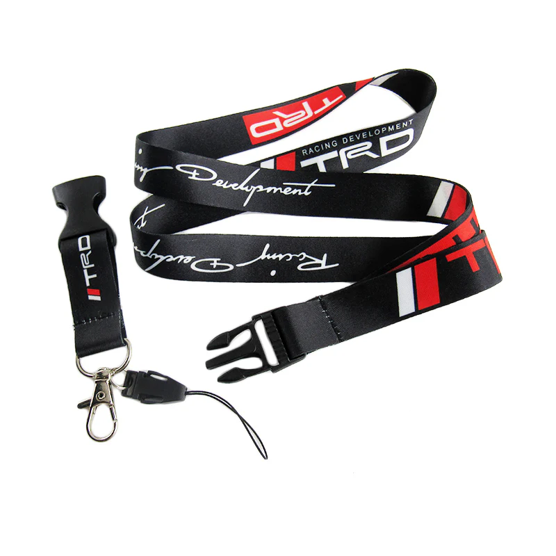 JDM TRD Sports Racing Carbon Fiber Look Embroidery Seat Belt Cover Shoulder Pads 2pcs with TRD Keychain - Image 5