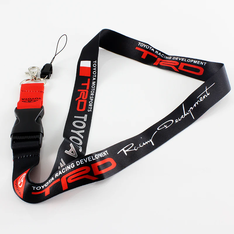 JDM TRD Sports Racing Set Carbon Fiber Look Embroidery Seat Belt Cover Shoulder Pads 2pcs with TRD Keychain - Image 5