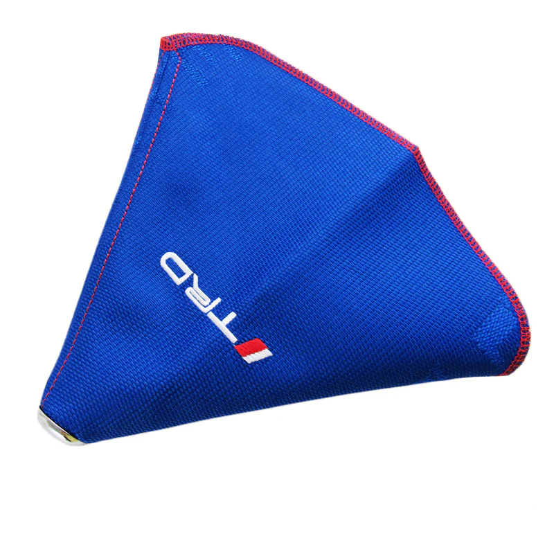 JDM TRD SPORTS shift knob Shifter Boot Cover MT/AT Blue Hyper Fabric - Image 5
