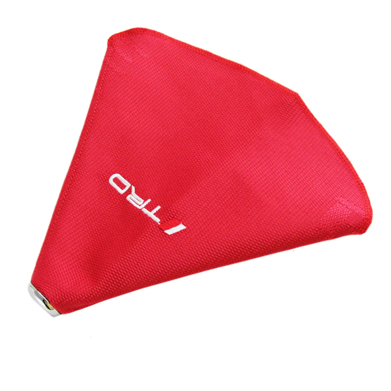 JDM TRD SPORTS shift knob Shifter Boot Cover MT/AT Red Hyper Fabric - Image 2
