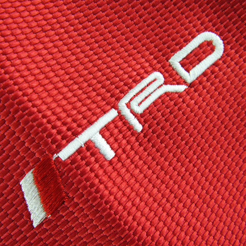 JDM TRD SPORTS shift knob Shifter Boot Cover MT/AT Red Hyper Fabric - Image 4