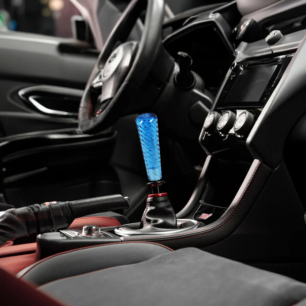 JDM Universal Clear Spiral Crystal VIP Manual Bubble Shifter Shift Knob Head 150mm - Image 12