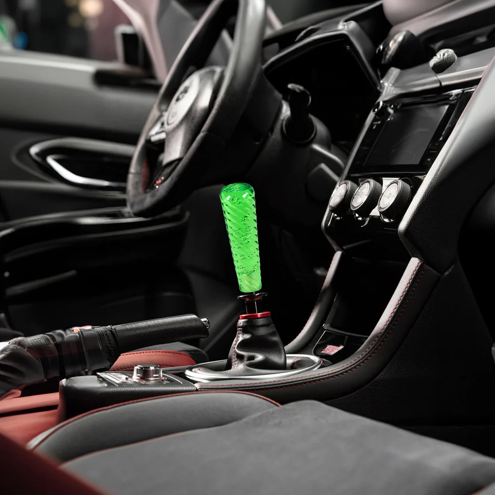 JDM Universal Clear Spiral Crystal VIP Manual Bubble Shifter Shift Knob Head 150mm - Image 13
