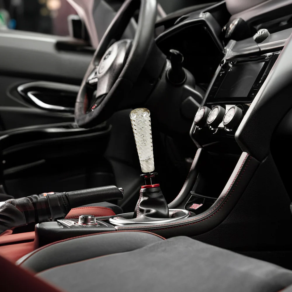 JDM Universal Clear Spiral Crystal VIP Manual Bubble Shifter Shift Knob Head 150mm - Image 16