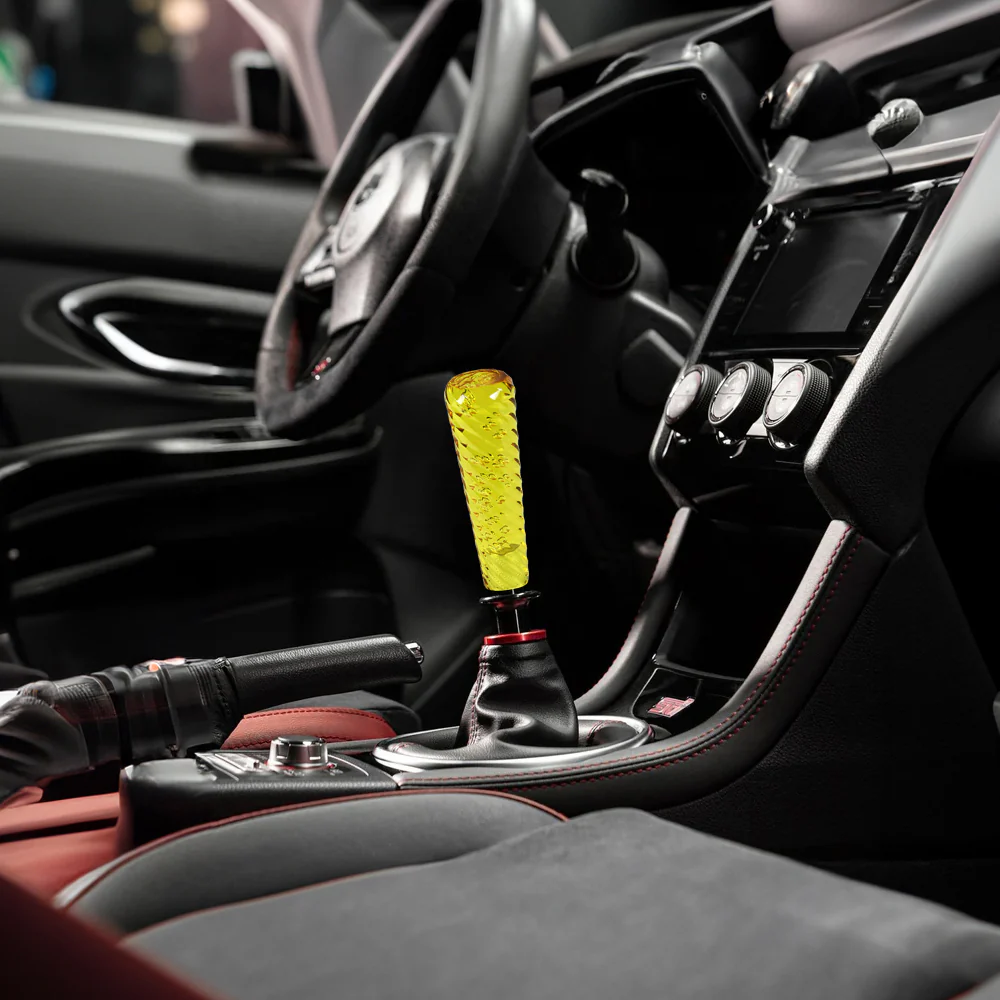 JDM Universal Clear Spiral Crystal VIP Manual Bubble Shifter Shift Knob Head 150mm - Image 17