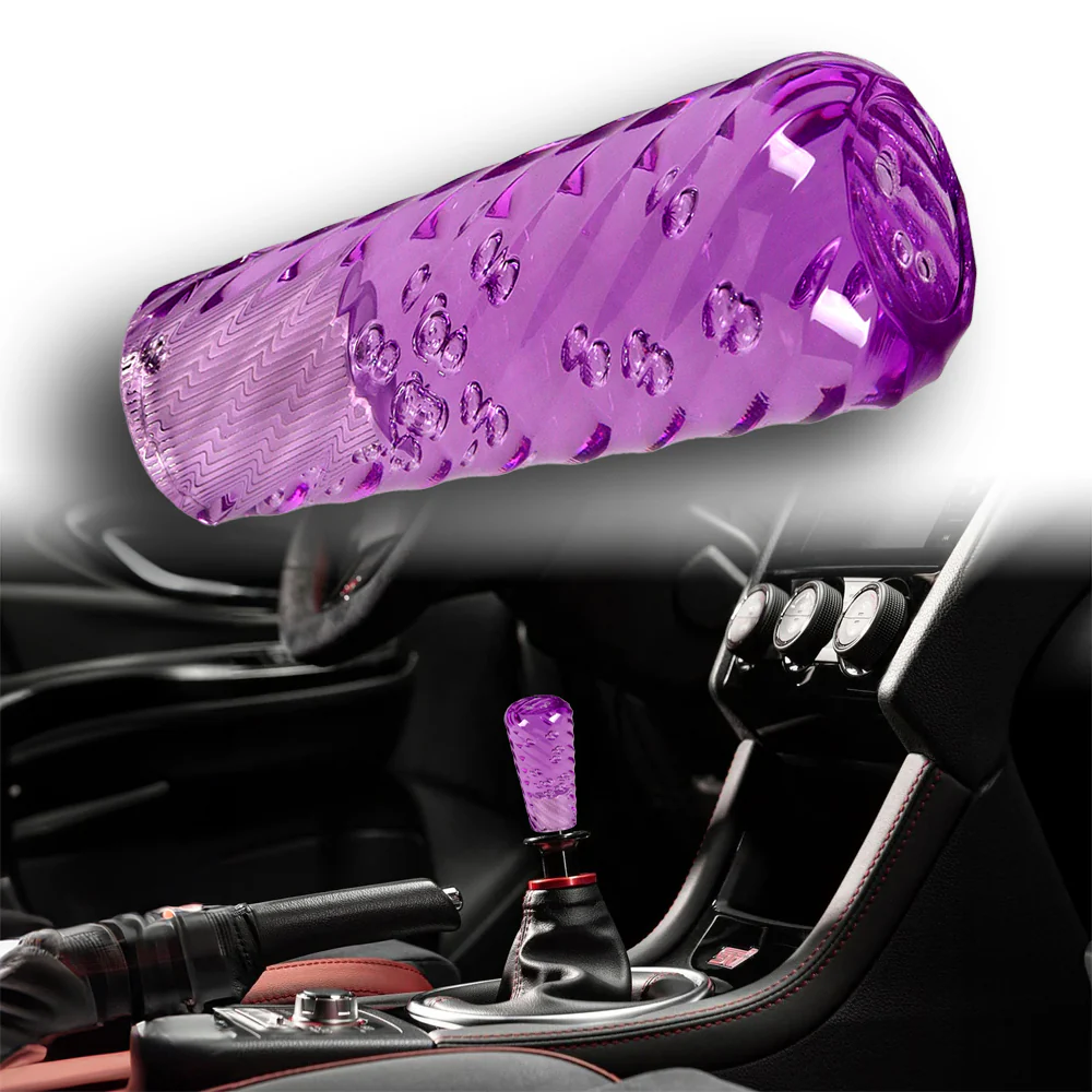 JDM Universal Spiral Crystal VIP Manual Bubble Shifter Shift Knob Head 100mm - Image 2