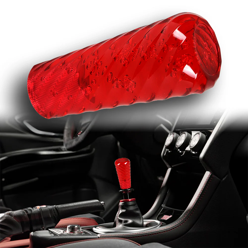 JDM Universal Spiral Crystal VIP Manual Bubble Shifter Shift Knob Head 100mm - Image 3