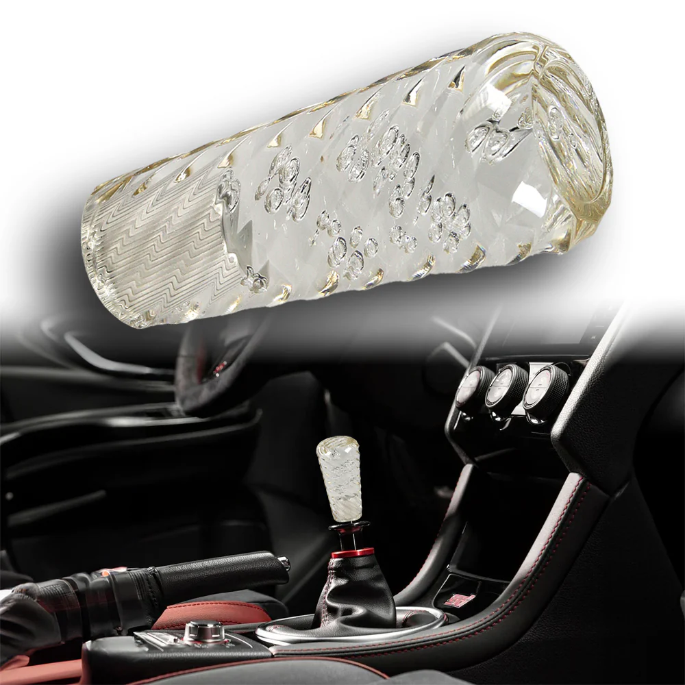 JDM Universal Spiral Crystal VIP Manual Bubble Shifter Shift Knob Head 100mm - Image 4