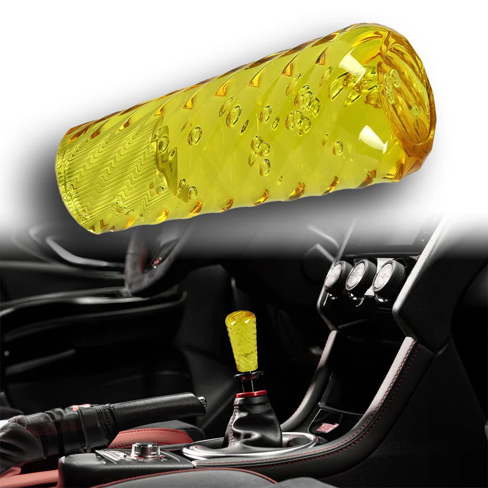JDM Universal Spiral Crystal VIP Manual Bubble Shifter Shift Knob Head 100mm - Image 5