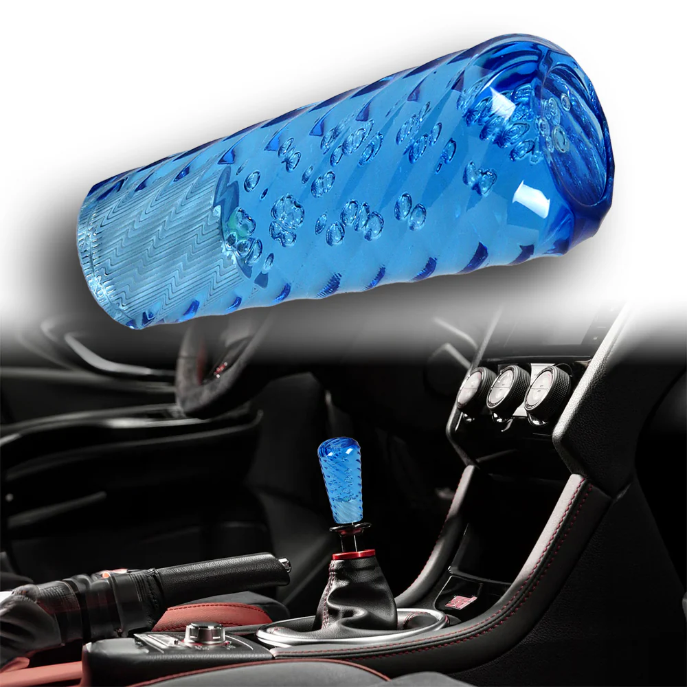 JDM Universal Spiral Crystal VIP Manual Bubble Shifter Shift Knob Head 100mm - Image 6