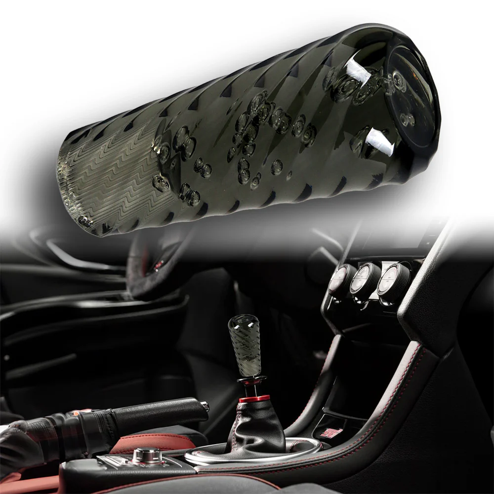 JDM Universal Spiral Crystal VIP Manual Bubble Shifter Shift Knob Head 100mm - Image 7