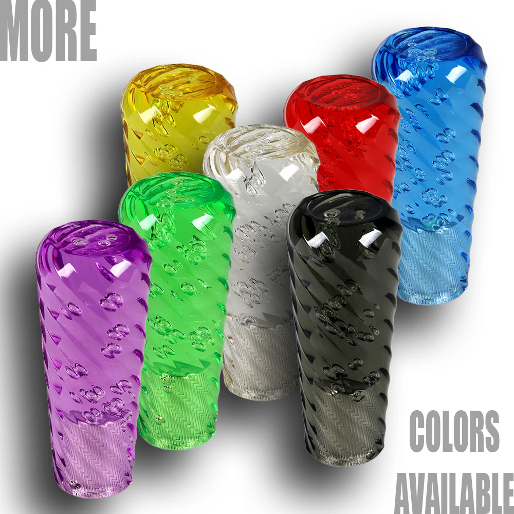 JDM Universal Spiral Crystal VIP Manual Bubble Shifter Shift Knob Head 100mm - Image 8