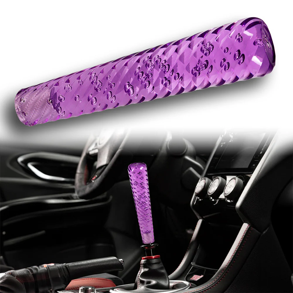 JDM Universal Spiral Crystal VIP Manual Bubble Shifter Shift Knob Head 200mm - Image 4