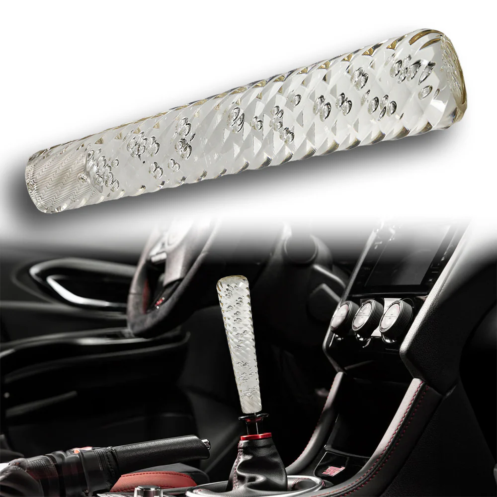 JDM Universal Spiral Crystal VIP Manual Bubble Shifter Shift Knob Head 200mm - Image 6