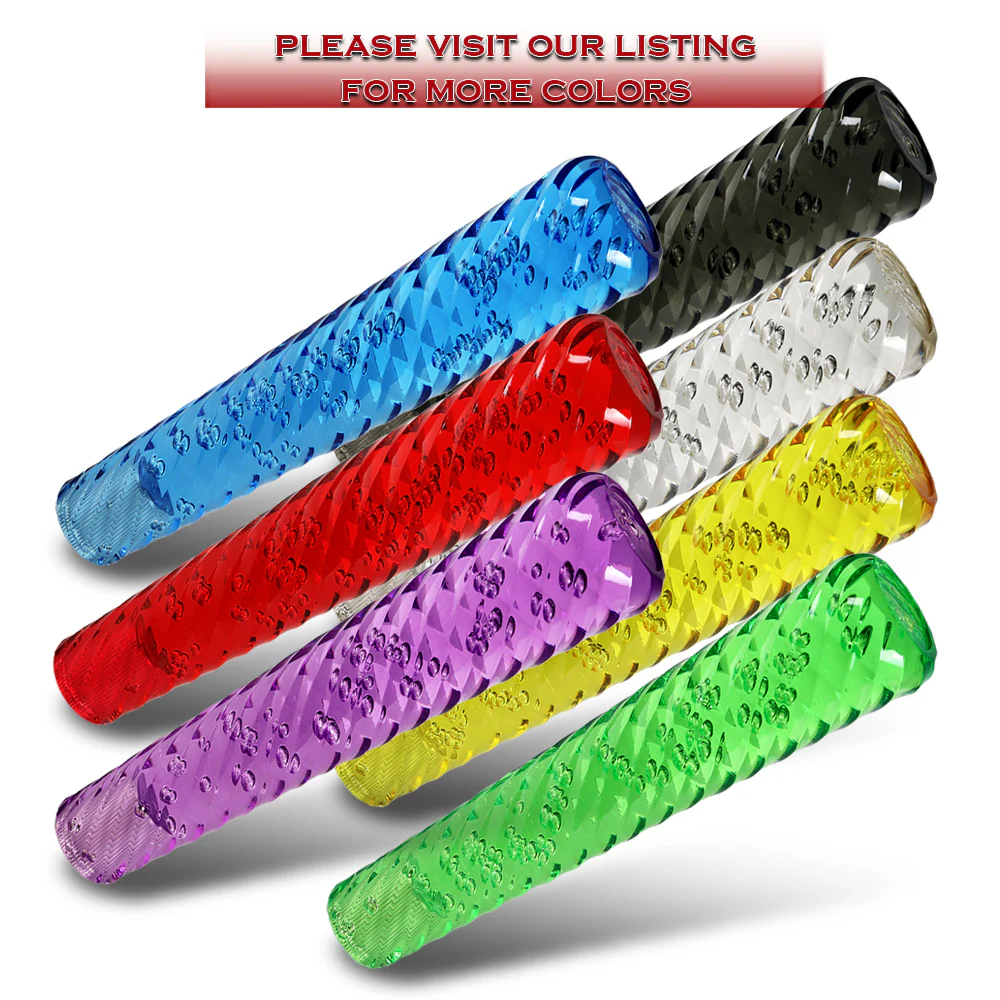 JDM Universal Spiral Crystal VIP Manual Bubble Shifter Shift Knob Head 200mm - Image 8