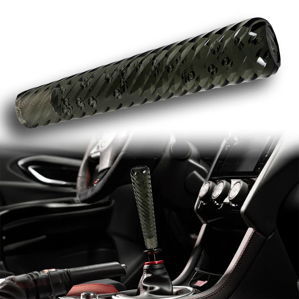 JDM Universal Spiral Crystal VIP Manual Bubble Shifter Shift Knob Head 200mm - Image 9
