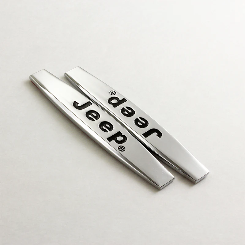 JEEP 3D Metal Emblem Badge Sticker x2 - Image 3