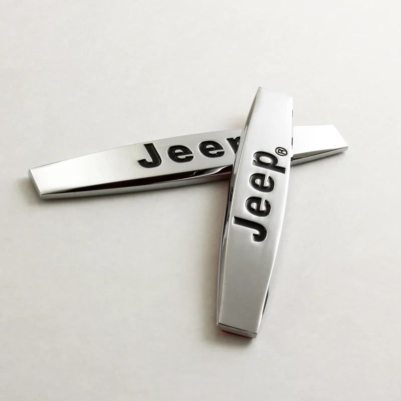 JEEP 3D Metal Emblem Badge Sticker x2 - Image 4
