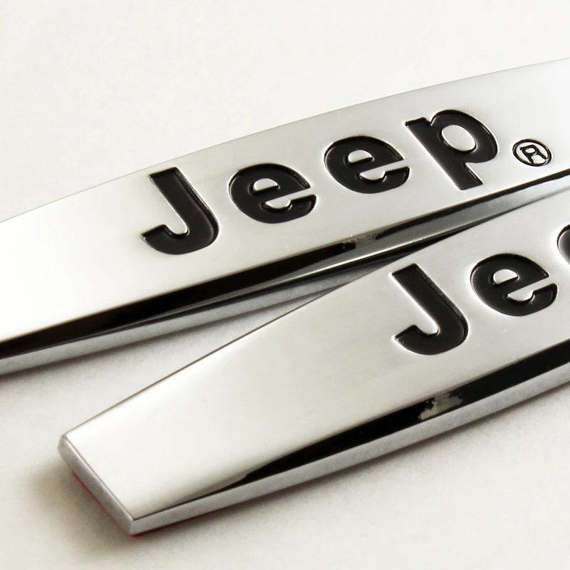 JEEP 3D Metal Emblem Badge Sticker x2 - Image 5