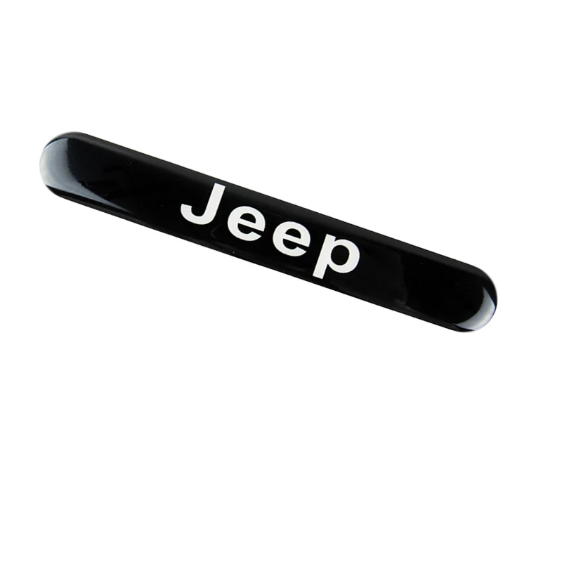 Jeep Black Car Door Rear Trunk Side Fenders Bumper Badge Scratch Guard Sticker New 2 pcs - Image 4