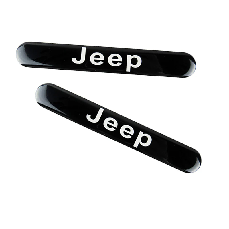 Jeep Black Car Door Rear Trunk Side Fenders Bumper Badge Scratch Guard Sticker New 4 pcs - Image 3