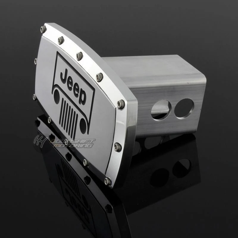 JEEP Engraved Billet Grill Hitch Cover Plug Cap For 2" Trailer Tow Receiver with ALLEN BOLTS DESIGN - Image 7