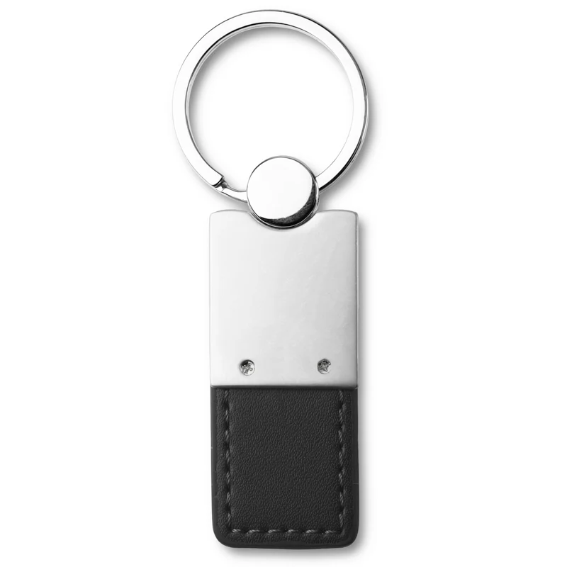 Jeep Gladiator Black Leather Chrome Key Fob Key Chain Key Ring Tag OFFICIAL LICENSED Au-Tomotive Gold - Image 3