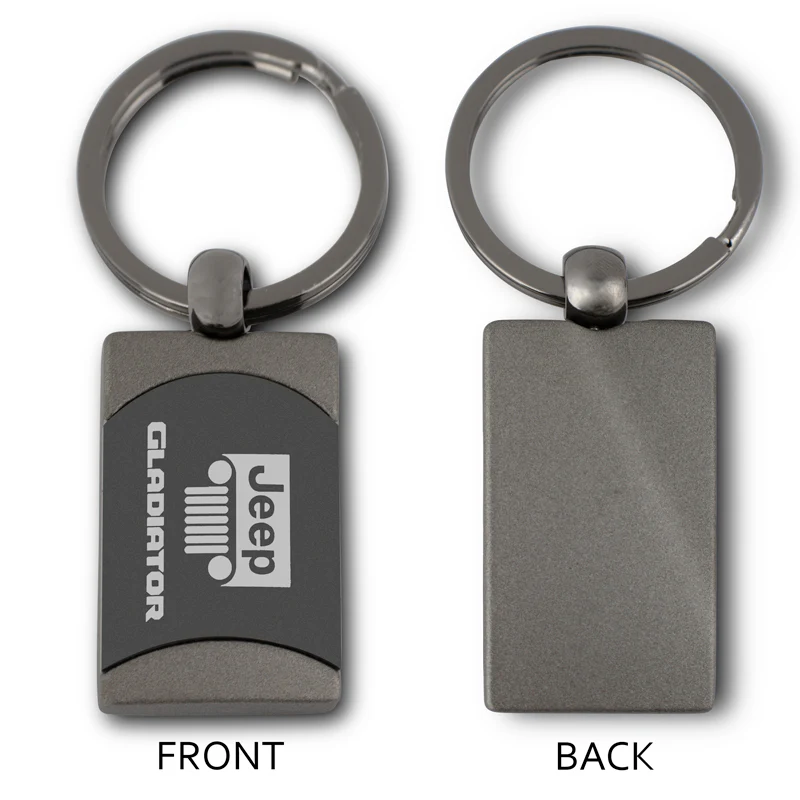 Jeep Gladiator Gunmetal Key Fob Key Chain Ring OFFICIAL LICENSED Au-Tomotive Gold - Image 2