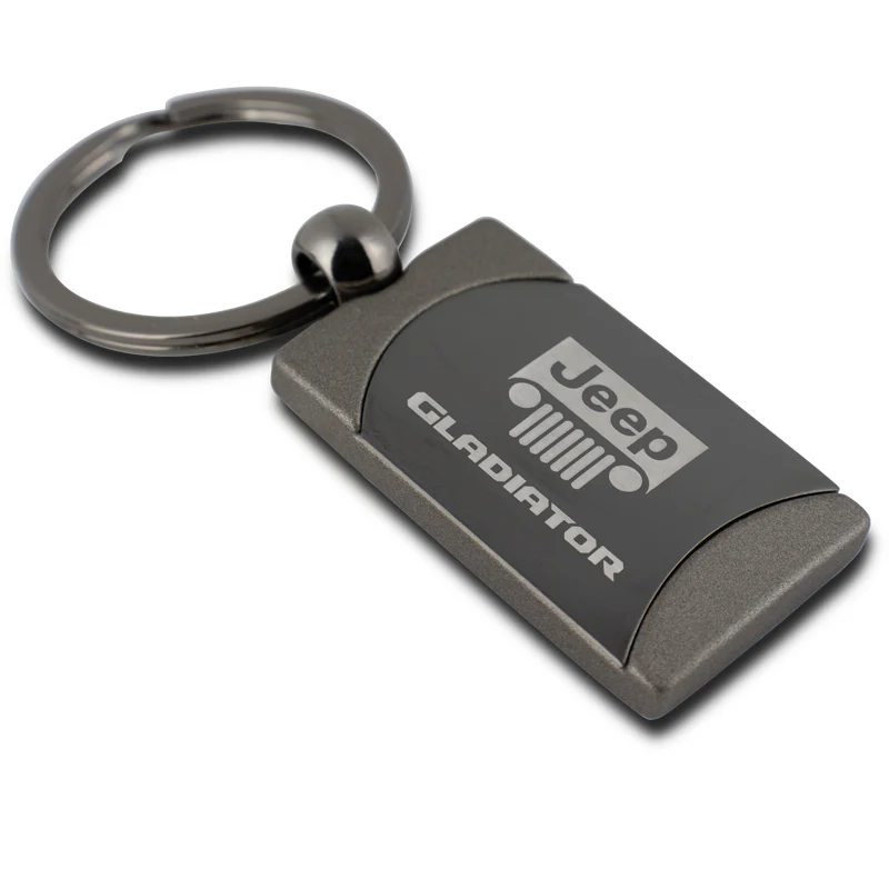 Jeep Gladiator Gunmetal Key Fob Key Chain Ring OFFICIAL LICENSED Au-Tomotive Gold - Image 3