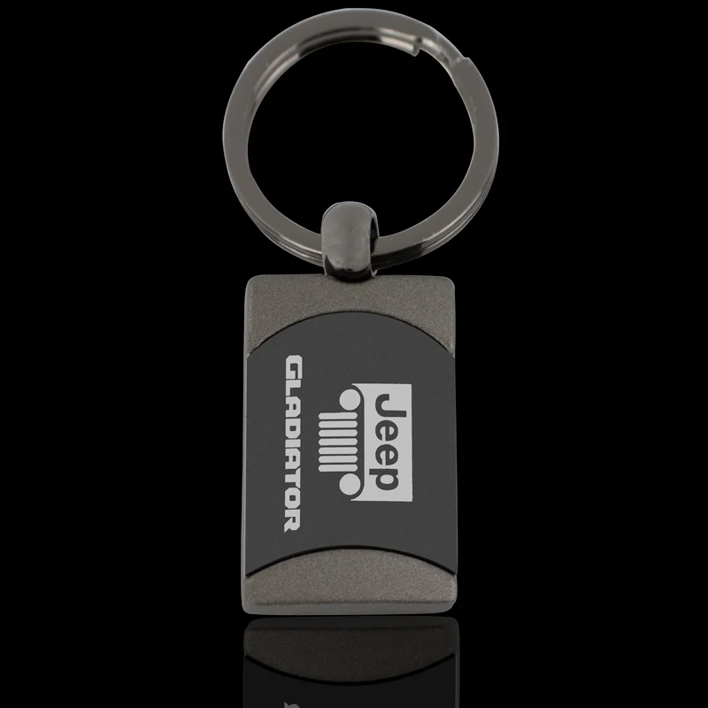 Jeep Gladiator Gunmetal Key Fob Key Chain Ring OFFICIAL LICENSED Au-Tomotive Gold - Image 4