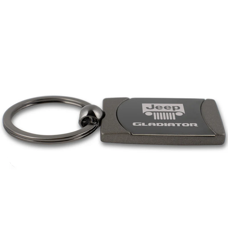 Jeep Gladiator Gunmetal Key Fob Key Chain Ring OFFICIAL LICENSED Au-Tomotive Gold - Image 6