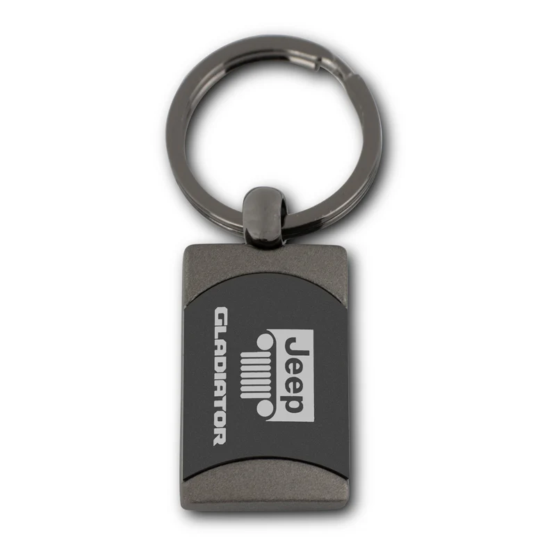 Jeep Gladiator Gunmetal Key Fob Key Chain Ring OFFICIAL LICENSED Au-Tomotive Gold - Image 8