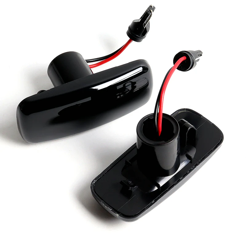 Chrysler 200 / 300C / Sebring Sequential Amber LED Turn Signal Front Side Marker Lights -Smoked Lens - Image 2