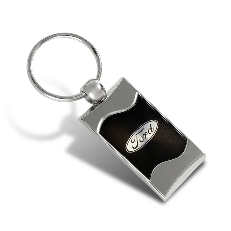 Jeep Logo Black Rectangular Authentic Chrome Key Fob Key ring Keychain Lanyard - Image 2
