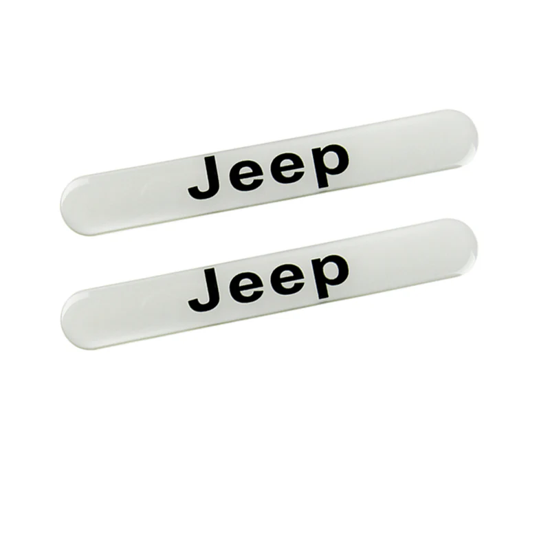 JEEP LOGO Set Emblems with Silver Wheel Tire Valves Air Caps Keychain - US SELLER - Image 8
