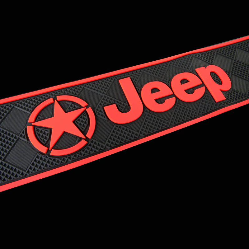 JEEP Rubber Car Rear Bumper Protector Trunk Sill Guard Scratch Pad X1 - Image 2