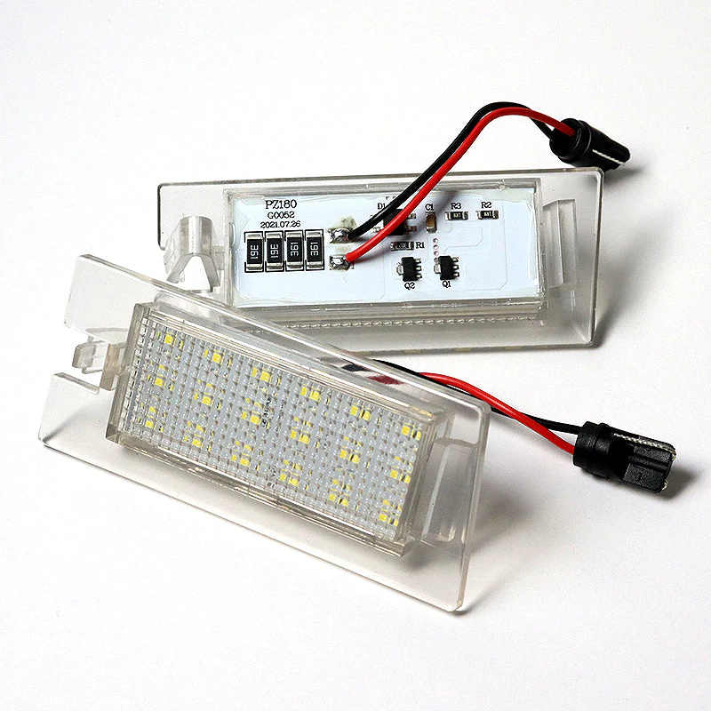 Jeep Set For 2014-2018 Cherokee Xenon White 18-SMD LED 6000K License Plate Lights with Emblem Badges - Image 3