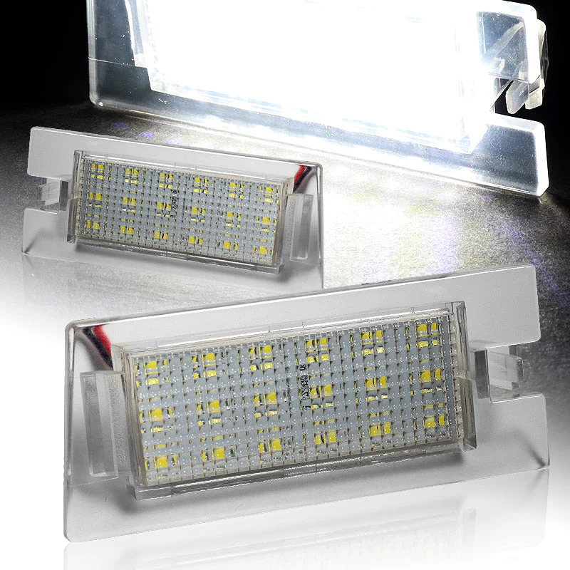 Jeep Set For 2014-2018 Cherokee Xenon White 18-SMD LED 6000K License Plate Lights with Emblem Badges - Image 6