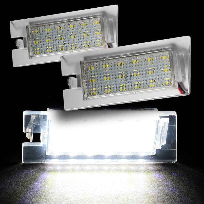 Jeep Set For 2014-2018 Cherokee Xenon White 18-SMD LED 6000K License Plate Lights with Emblem Badges - Image 8