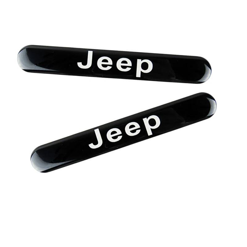 JEEP Set LOGO Emblems with Black Tire Wheel Valves Air Caps Keychain - US SELLER - Image 4