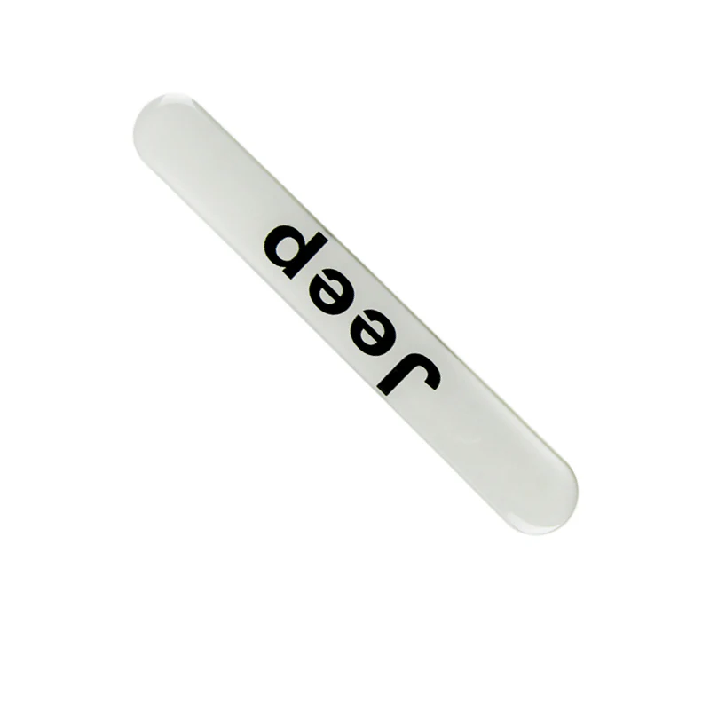 Jeep White Car Door Rear Trunk Side Fenders Bumper Badge Scratch Guard Sticker New 4 pcs - Image 7