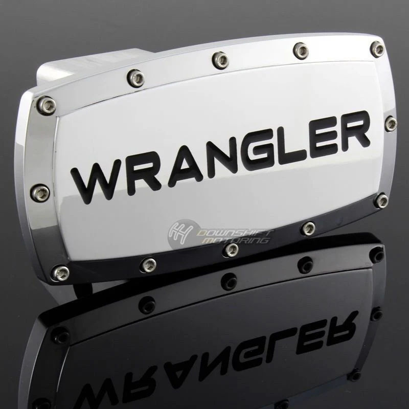 JEEP WRANGLER Engraved Billet Hitch Cover Plug Cap For 2" Trailer Receiver with ALLEN BOLTS DESIGN - Image 3