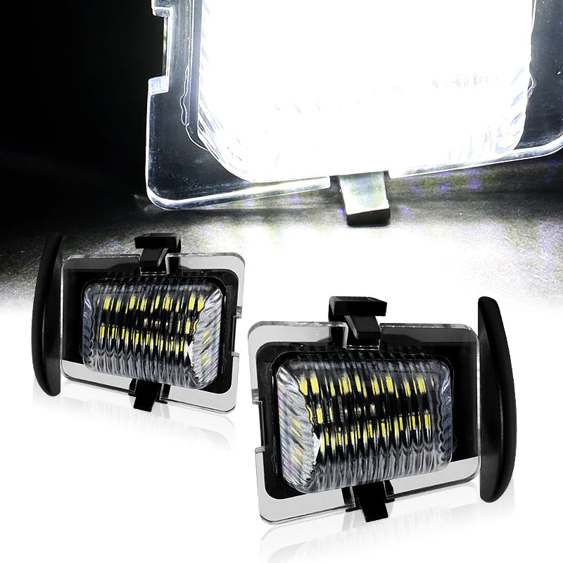 For 2007-2011 Jeep Wrangler Set of JK Xenon White 18-SMD LED 6000K License Plate Lights with Wheel Center Hub Caps - Image 10