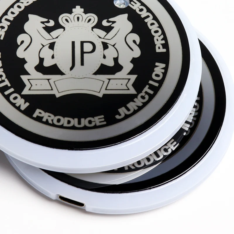 JP JUNCTION PRODUCE Car Center Console Armrest Cushion Mat Pad Cover Stitched Embroidery Logo with LED Cup Coaster Set - Image 3